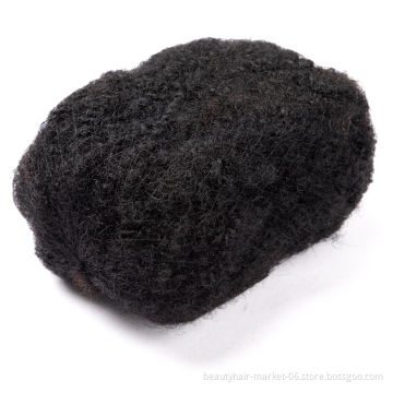 BLT high quality 100% human hair afro kinky bulk human hair for dreadlock hair extensions natural black